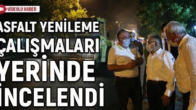 Osman Kavuncu Bulvarında asfalt yenileme çalışmaları sürüyor