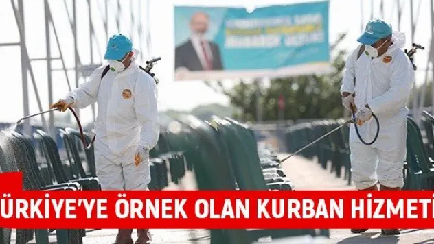 Türkiye'ye örnek olan kurban hizmeti