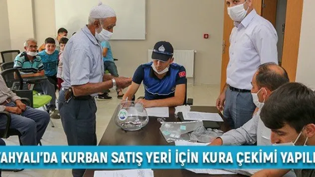 Yahyalı'da kurban satış yeri için kura çekimi yapıldı