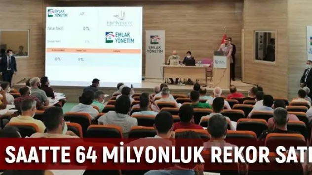 3 saatte 64 milyonluk rekor satış