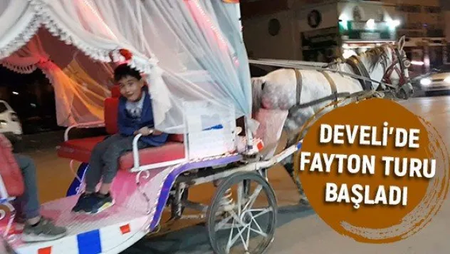 Develi'de fayton turu başladı