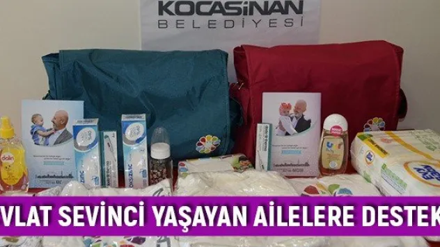 Evlat sevinci yaşayan ailelere destek