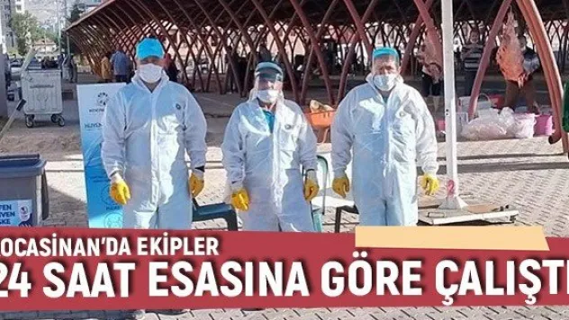 Kocasinan'da ekipler 24 saat esasına göre çalıştı