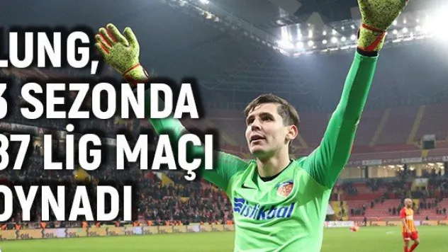 Lung, 3 sezonda 87 lig maçı oynadı