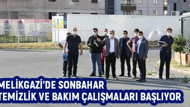 Melikgazi'de sonbahar temizlik ve bakım çalışmaları başlıyor