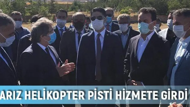 Sarız Helikopter Pisti Hizmete Girdi