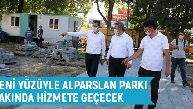 Yeni yüzüyle Alparslan Parkı yakında hizmete geçecek