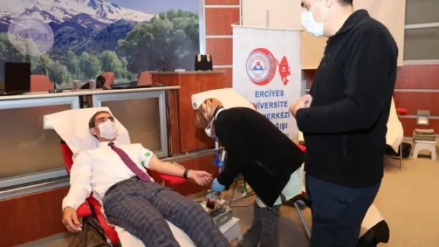 KASKİ PERSONELİNDEN KAN BAĞIŞI KAMPANYASINA DESTEK