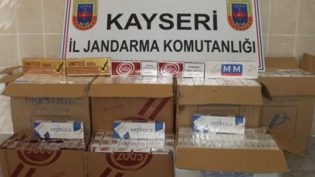 25 BİN PAKET KAÇAK SİGARA ELE GEÇİRİLDİ