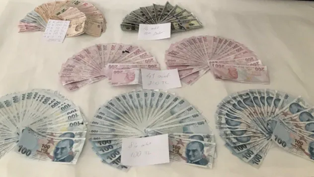 42 bin 500 lira sahte para ile yakalandı