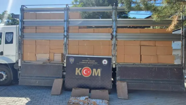 5 milyon lira değerinde kaçak sigara ele geçirildi