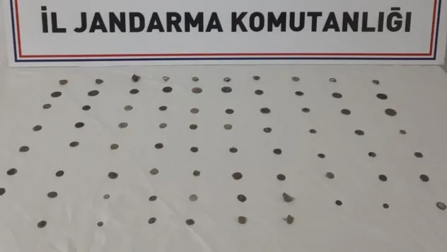 76 adet Roma-Bizans sikkesi ele geçirildi