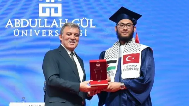 AGÜ Mezuniyet Töreni'nde Gazze Vurgusu