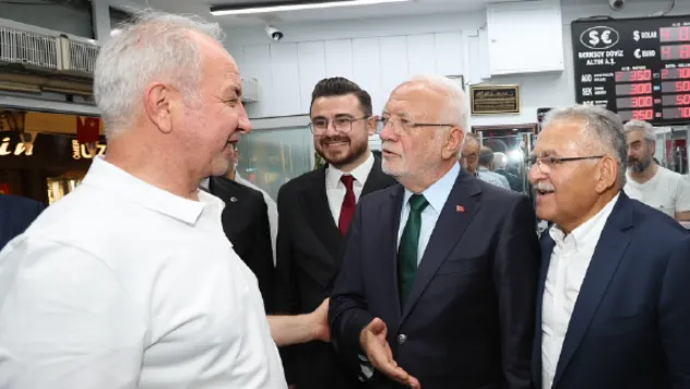 AK Parti Genel Başkan Vekili Elitaş'tan Kazancılar Çarşısı Esnafına Ziyaret