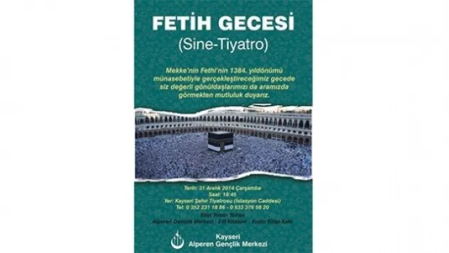  ALPERENLERDEN FETİH GECESİ'NE DAVET