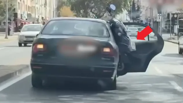 Araç koltuğunda  motosiklet taşıyan sürücüye 2 bin 886 lira ceza