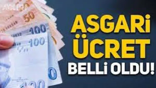 Asgari Ücret belli oldu