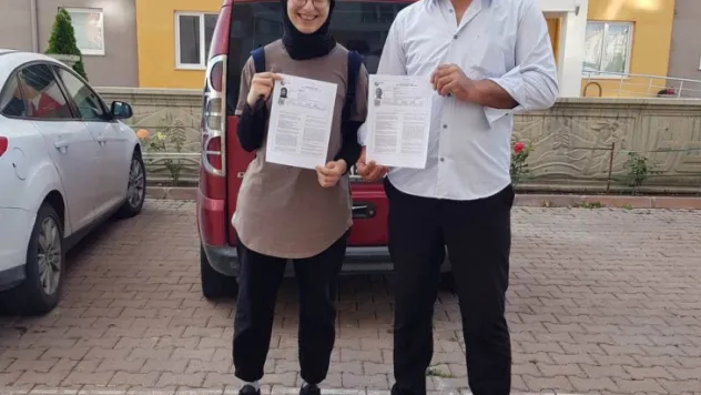 Baba-kız aynı amaç için AYT'ye girdi