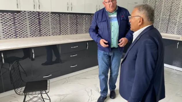 Başkan Büyükkılıç, Bünyan'da yapımı tamamlanan kadın kooperatifi binasını inceledi