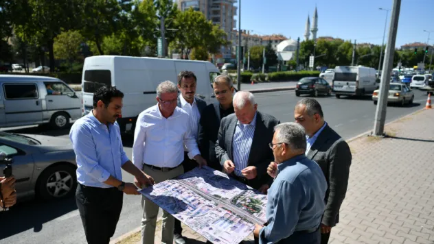 Başkan Büyükkılıç, DSİ Katlı Kavşağı proje çalışmalarını inceledi