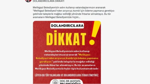 Başkan Palancıoğlu: 'Belediye adını kullanan dolandırıcılara dikkat'