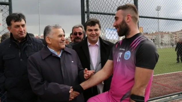 BAŞKAN BÜYÜKKILIÇ, AMPUTE TAKIMININ MAÇINDA