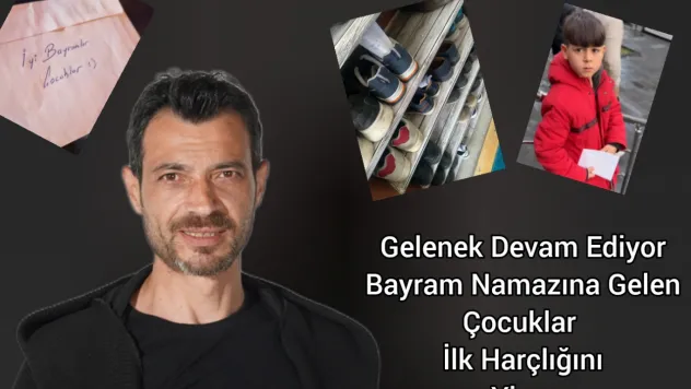 Bayram Namazında Çocuklara Sürpriz Harçlık!