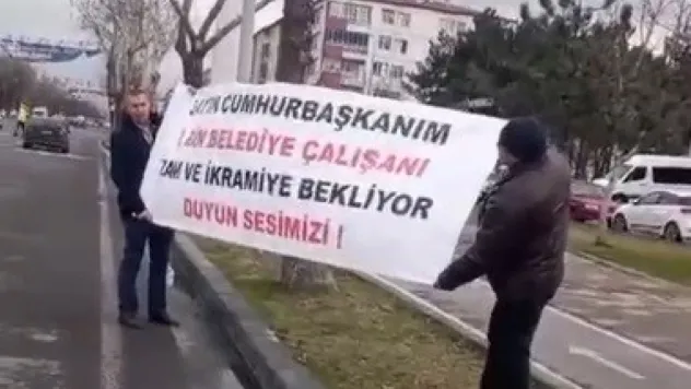 Belediye çalışanları Cumhurbaşkanından yardım istedi