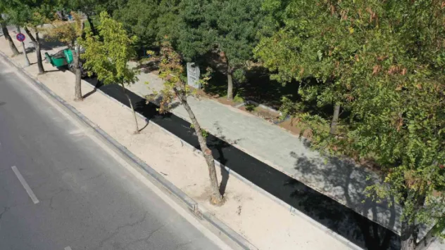 Büyükşehir'den bisiklet ve yaya yolu çalışması