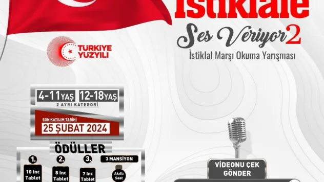 Büyükşehir KAYMEK'ten 2'nci İstiklal Marşı Okuma Yarışması
