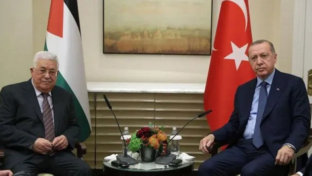 Cumhurbaşkanı Erdoğan Filistin Devlet Başkanı Abbas ile Meclis'te bir araya geldi