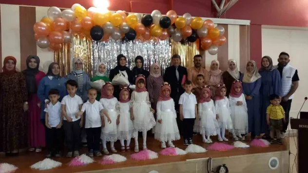 Develili minikler törenle Kur'an okumaya geçti