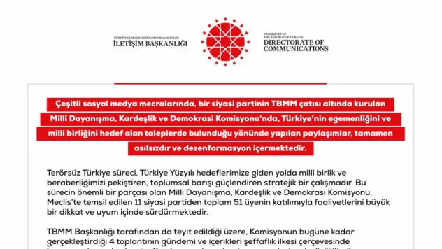 DMM iddiaları yalanladı: Terörsüz Türkiye Komisyonu'na yönelik asılsız pravokasyonlara dikkat!