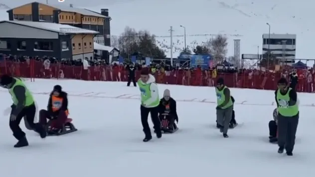 Erciyes'te eşler 'çekilmez oldun' yarışmasında