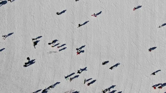 Erciyes'te hafta sonu yoğunluğu