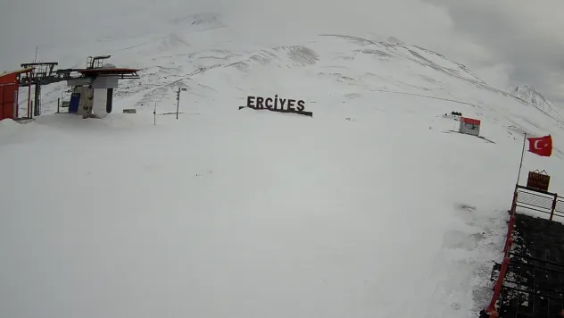 Erciyes'te Kuvvetli Rüzgar Nedeniyle Pistler Kapandı