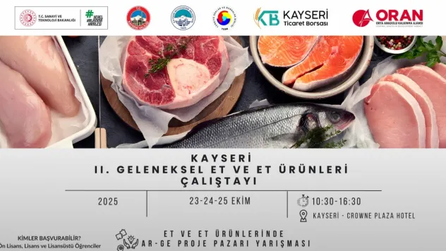 Et ve et ürünleri çalıştayı bildiri başvuruları 10 Ekim'e kadar sürecek