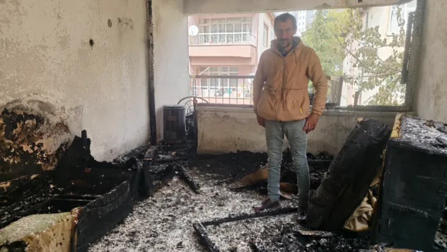 Evi Yanan Aileye Talas'tan Yardım Eli