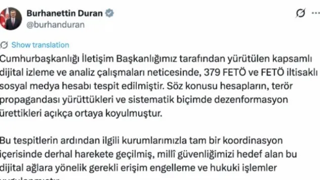 FETÖ bağlantılı 379 sosyal medya hesabına erişim engeli