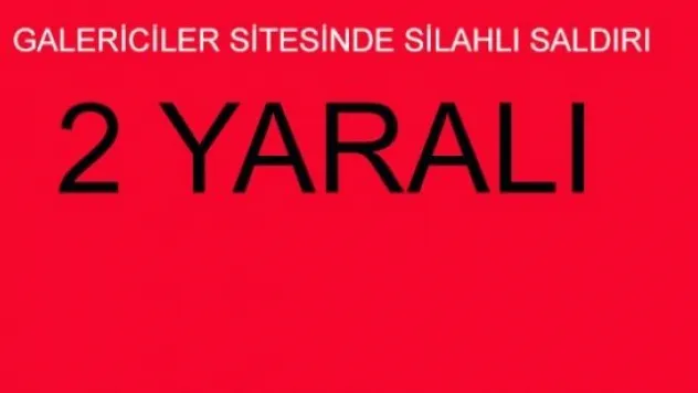 Galerici Kardeşlere Silahlı saldırı