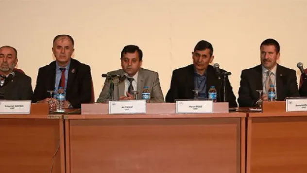 Gaziler, ERÜ'de konuştu