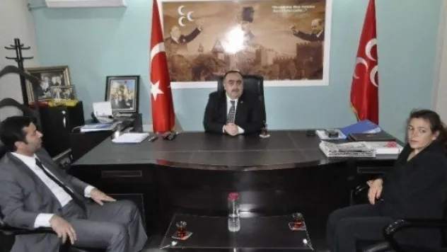 Hacı Bektaş Veli Derneği Ve Vakfından Mhp'ye Nezaket Ziyareti 