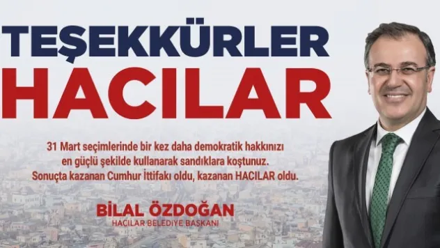 Hacılar'da Bilal Özdoğan kazandı