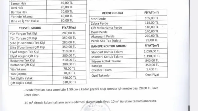 12 Metrekarelik Halı 672 TL'ye yıkanacak