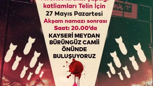 İsrail'in soykırımına karşı bir araya gelecekler