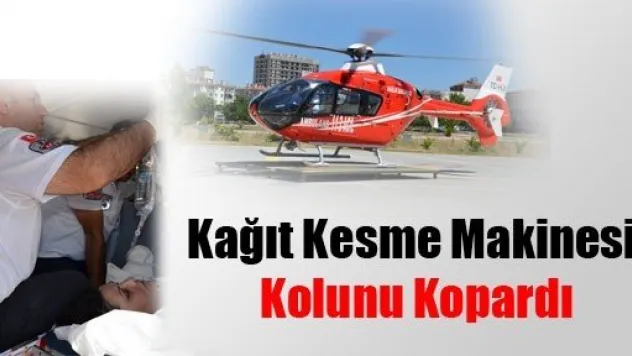 Kağıt Kesme Makinesi Kolunu Kopardı