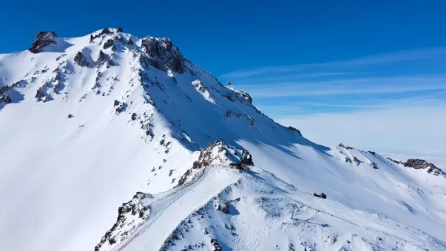 Erciyes'te kar kalınlığı 175 cm'ye çıktı