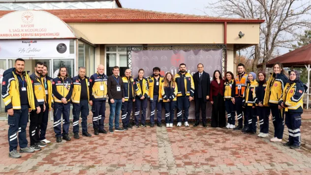 Kayseri Ambulans Rallisi başladı: Ekipler zamanla yarışarak vaka yönetimi yaptı