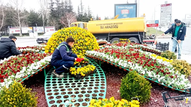 Kayseri Bahar Renklerine Bürünüyor: Yeni Peyzaj Çalışmaları