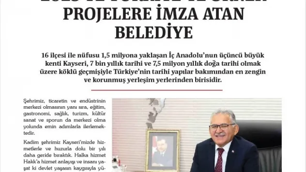 Kayseri Büyükşehir, TBB Dergisi'nde